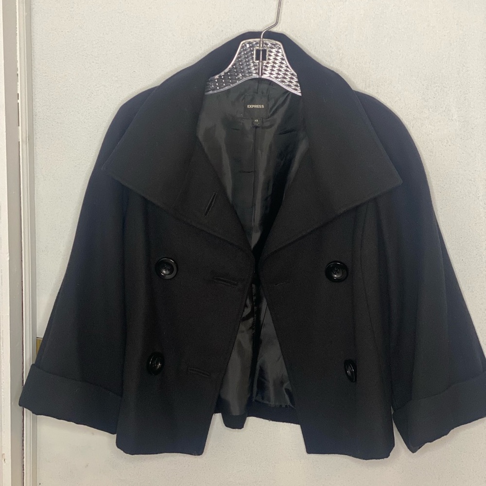 Express Double Breasted Crop Jacket